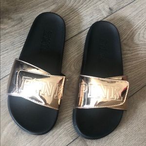 Pink Victoria Secret slides